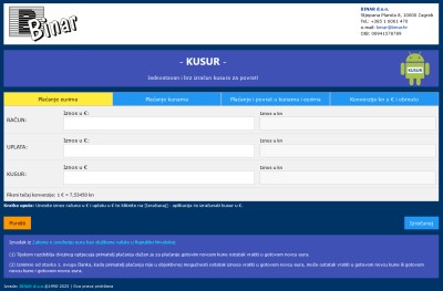 KUSUR - web i android aplikacija